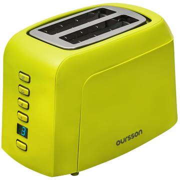Toaster Oursson TO2145D/GA, 800 W, 2 felii, 7 nivele de rumenire, Verde