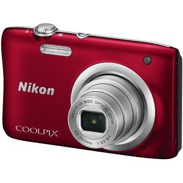 Camera foto Nikon COOLPIX A100, 20.1 MP, Rosu
