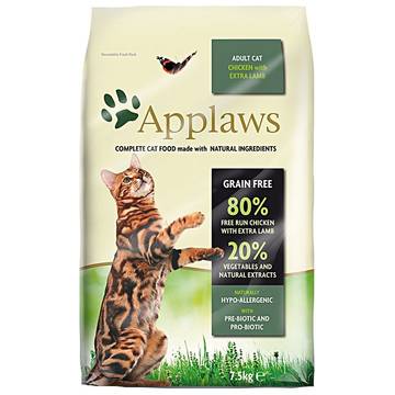 Hrana pentru pisici Applaws Adult cu Pui si Miel, 7.5 Kg