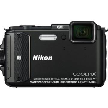 Camera foto Nikon COOLPIX AW130, 16.76 MP, Diving Kit, Negru