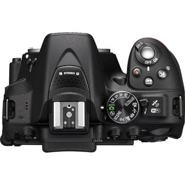 Camera foto Nikon D5300, 24.2 MP, Negru + Obiectiv AF-P 18-55mm VR + Obiectiv AF-P 55-200mm VR II
