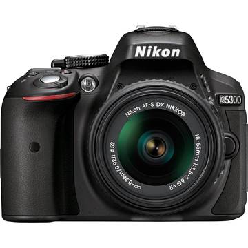 Camera foto Nikon D5300, 24.2 MP, Negru + Obiectiv AF-P 18-55mm VR + Obiectiv AF-P 55-200mm VR II
