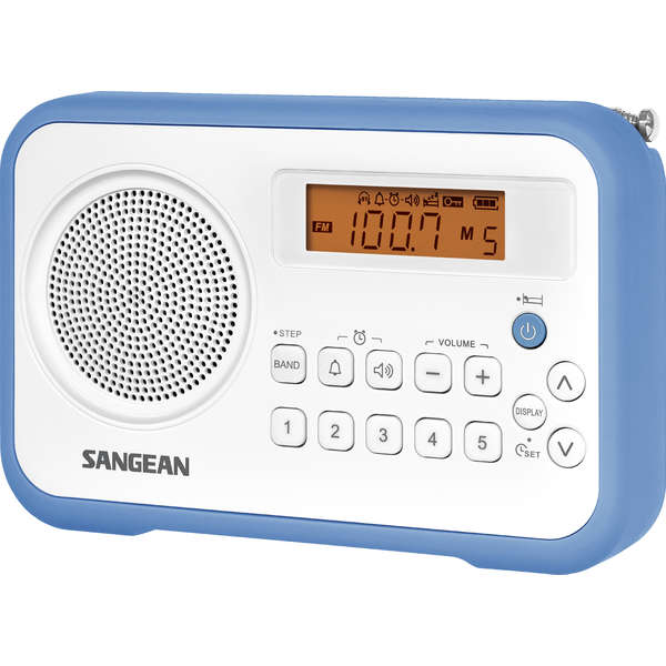 Radio Portabil Sangean PR-D18, FM, AM / MW, Albastru