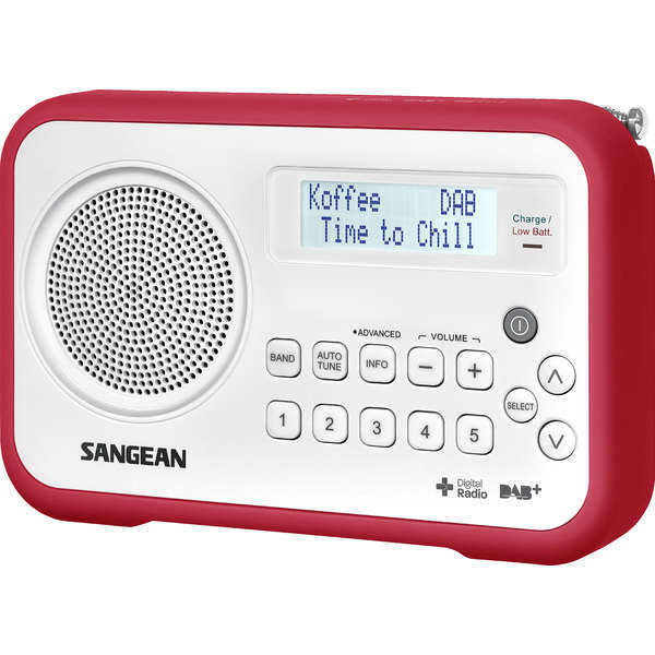 Radio Portabil Sangean DPR-67 DAB+, FM, Rosu