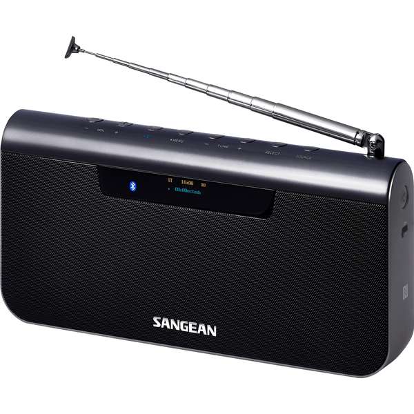 Radio portabil Sangean DPR-202 BT, DAB+, FM-RDS, USB, Bluetooth, Albastru/Metalic