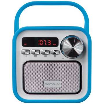 Boxa portabila Serioux JOY BLUE, Bluetooth, Radio FM, microSD, Albastra