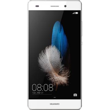 Telefon mobil Huawei P8 Lite, Dual SIM, 5 inch, 4G, 2GB RAM, 16 GB, Alb