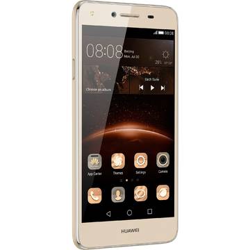 Telefon mobil Huawei Y5II, Dual SIM, 5 inch, 4G, 1GB RAM, 8GB, Auriu