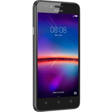 Telefon mobil Huawei Y3II, Dual SIM, 4.5 inch, 4G, 1GB RAM, 8GB, Negru