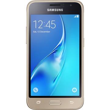 Telefon mobil Samsung Galaxy J1, Single SIM, 4.5 inch, 4G, 1GB RAM, 8GB, Auriu