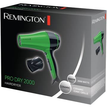 Uscator de par Remington D3080G, 2000 W, 3 Setari temperatura, 3 Viteze, Verde