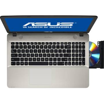 Laptop Asus VivoBook X541UA-XO032D, Intel Core i5-6198DU, 15.6 inch, 4GB RAM, 1TB, Negru ciocolatiu