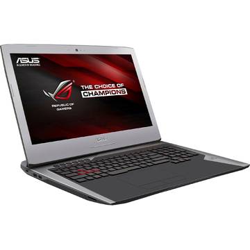 Laptop Asus ROG G752VM-GC005T, Intel Core i7-6700HQ, 17.3 inch, 16GB RAM, 1TB + SSD 128GB, Win 10 Home, Gri