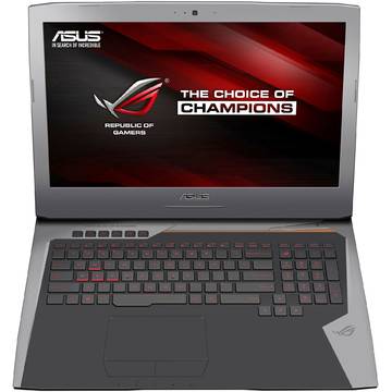 Laptop Asus ROG G752VM-GC001T, Intel Core i7-6700HQ, 17.3 inch, 16GB RAM, 1TB, Win 10 Home, Gri