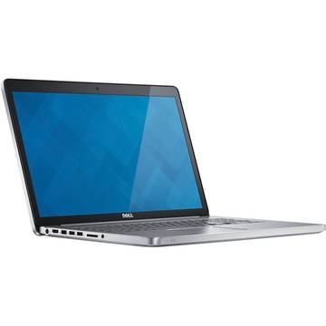 Laptop Dell Inspiron 7000, Intel Core i7-7500U, 17.3 inch, 16GB RAM, SSD 512GB, Win 10 Home, Argintiu