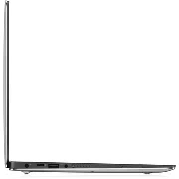 Laptop Dell XPS 9360, Intel Core i7-7500U, 13.3 inch, 16GB RAM, SSD 1TB, Win 10 Home, Argintiu