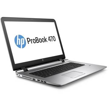 Laptop HP ProBook 470 G3, Intel Core i3-6100U, 17.3 inch, 4GB RAM, 1TB, Win 10 Home, Argintiu