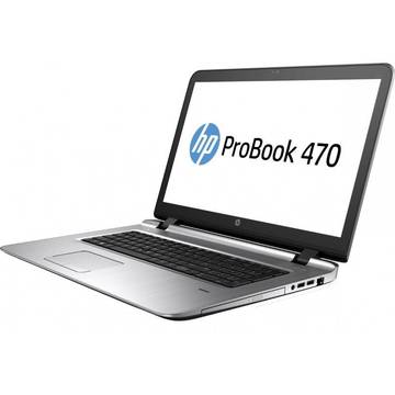 Laptop HP ProBook 470 G3, Intel Core i3-6100U, 17.3 inch, 4GB RAM, 1TB, Win 10 Home, Argintiu