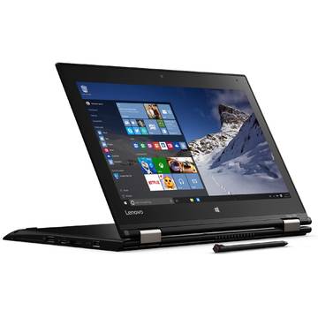 Laptop Lenovo ThinkPad Yoga 260, Intel Core i7-6600U, 12.5 inch, 16GB RAM, SSD 512GB, GMA HD 520, Win 10 Pro, Negru
