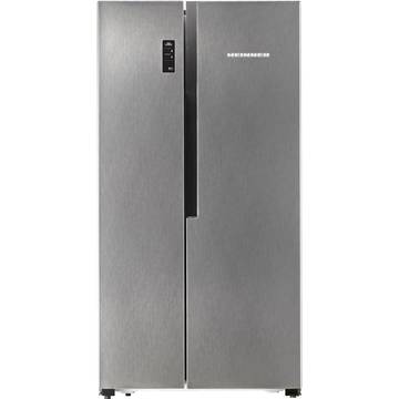 Side by side Heinner HSBS-520NFX+, 516 l, Clasa A+, Full No Frost, Display, H 178.6 cm, Inox