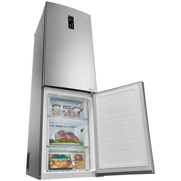 Combina frigorifica LG GBB59PZKVS, 318 l, Full No Frost, Clasa A+, H 190 cm, Inox