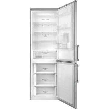 Combina frigorifica LG GBF59PZDZB, 318 l, Full No Frost, Clasa A++, H 190 cm, Dispenser apa, Inox