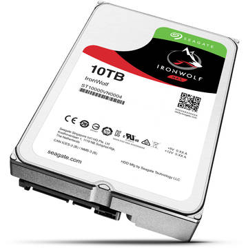 Hard Disk Seagate ST10000VN0004, 3.5 inch, 10 TB, SATA 3, 7200 RPM, 256 MB, IronWolf