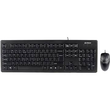 Kit tastatura + mouse A4tech KRS-8372, tastatura KRS-83 + mouse OP-720, cu fir, USB