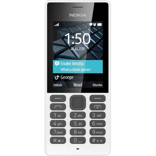 Telefon mobil Nokia 150, Dual SIM, Alb