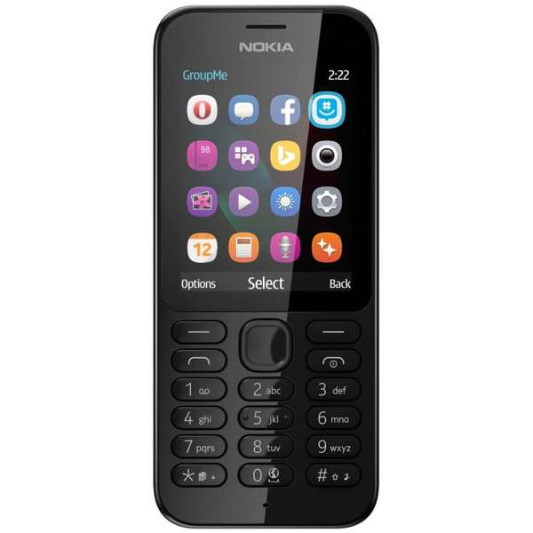 Telefon mobil Nokia 222, Single SIM, Negru