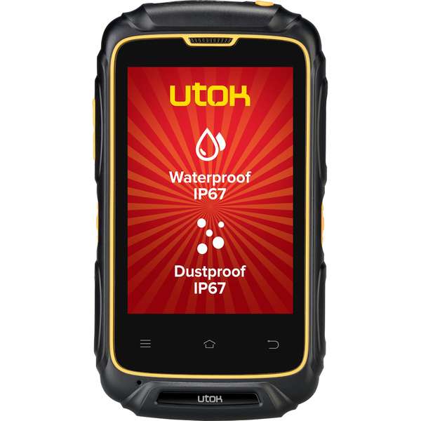 Telefon mobil Utok Dorel 3S, Dual SIM, 3.5 inch, 3G, 1GB RAM, 8GB, Negru/Portocaliu