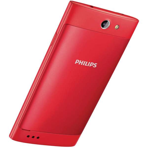 Telefon mobil Philips S309, Dual SIM, 4 inch, 3G, 1GB RAM, 8GB, Rosu