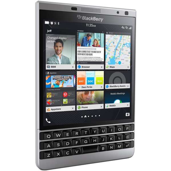 Telefon mobil BlackBerry Passport Dallas, Single SIM, 4.5 inch, 4G, 3GB RAM, 32GB, Argintiu