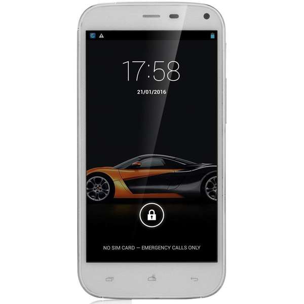 Telefon mobil Kazam Thunder2 5.0, Dual SIM, 5 inch, 3G, 1GB RAM, 4GB, Alb