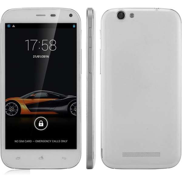 Telefon mobil Kazam Thunder2 5.0, Dual SIM, 5 inch, 3G, 1GB RAM, 4GB, Alb