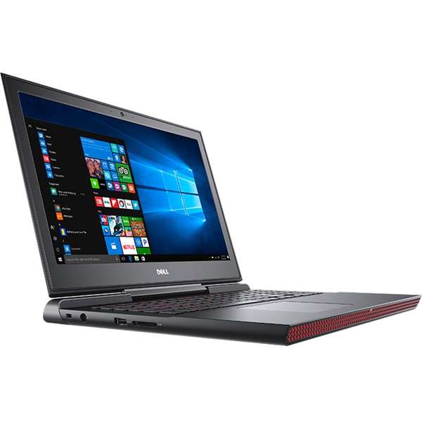 Laptop Dell Inspiron 7566, Intel Core i7-6700HQ, 8 GB, 1 TB + 256 GB SSD, Microsoft Windows 10 Home, Negru