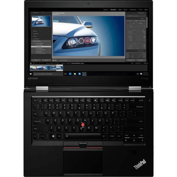 Laptop Lenovo ThinkPad X1 Carbon 4th gen, Intel Core i5-6200U, 8 GB, 256 GB SSD, Microsoft Windows 10 Pro, Negru