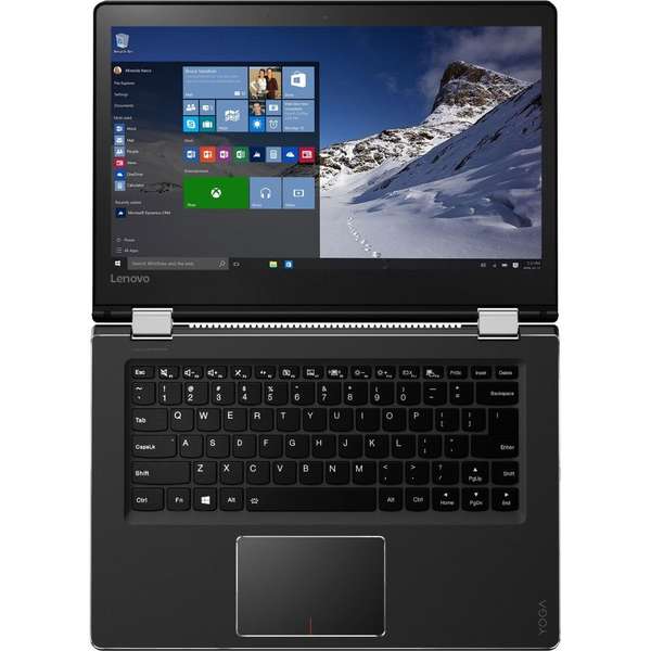 Laptop Lenovo Yoga 510, Intel Core i3-7100U, 4 GB, 1 TB, Microsoft Windows 10 Home, Negru