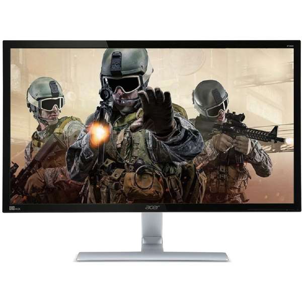Monitor Acer RT280Kbmjdpx, 28 inch, 4K UHD, 1 ms, Negru / Argintiu