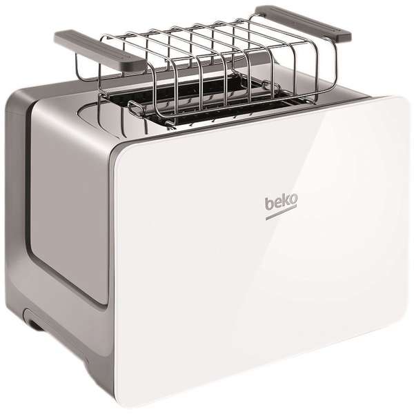 Toaster Beko TAM6202W, 870 W, 2 felii, Alb