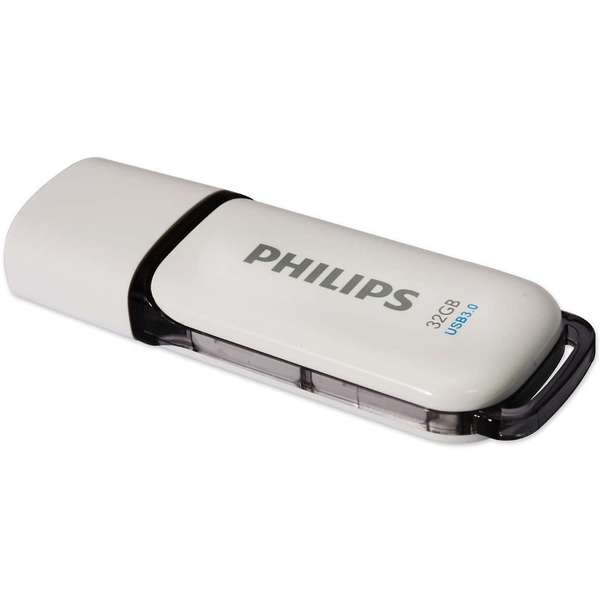 Memory stick Philips Snow Edition, 32 GB, USB 3.0, Alb / Gri