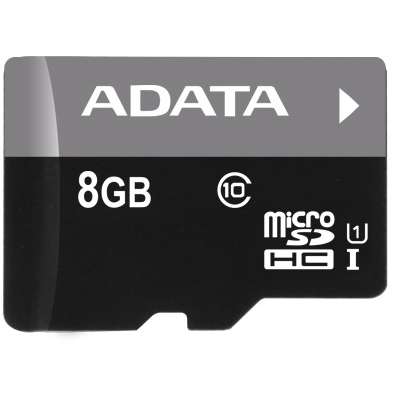 Card de memorie Adata AUSDH8GUICL10-RA1, Micro SDHC, 8 GB, Clasa 10