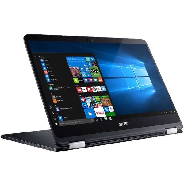 Laptop Acer Spin 7 SP714-51, Intel Core i7-7Y75, 8 GB, 256 GB SSD, Microsoft Windows 10 Pro, Negru