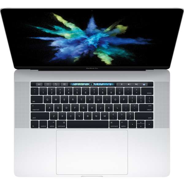 Laptop Apple MacBook Pro 15 Retina with Touch Bar, Intel i7, 16 GB, 512 GB SSD, Mac OS Sierra, Argintiu