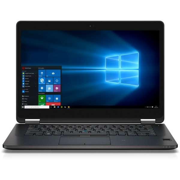 Laptop Dell Latitude E7470 (seria 7000), Intel Core i5-6300U, 8 GB, 256 GB SSD, Microsoft Windows 10 Pro, Negru