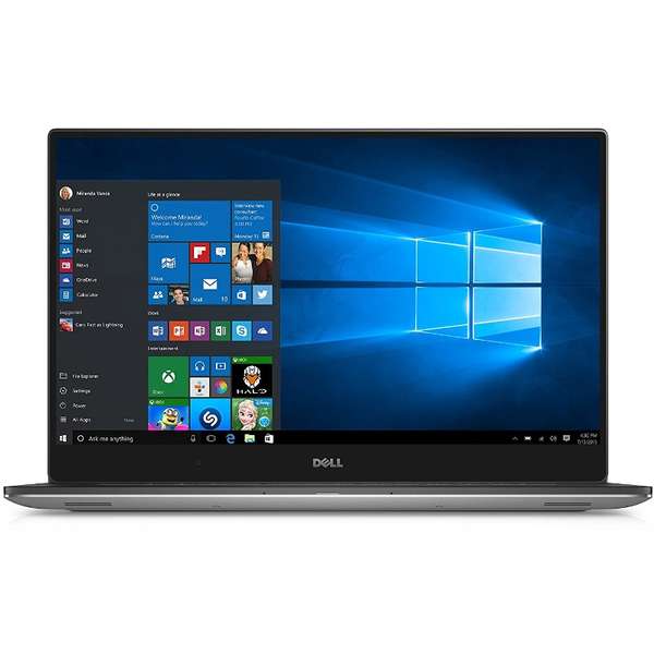 Laptop Dell XPS 15 (9560), Intel Core i7-7700HQ, 16 GB, 512 GB SSD, Microsoft Windows 10 Pro, Argintiu