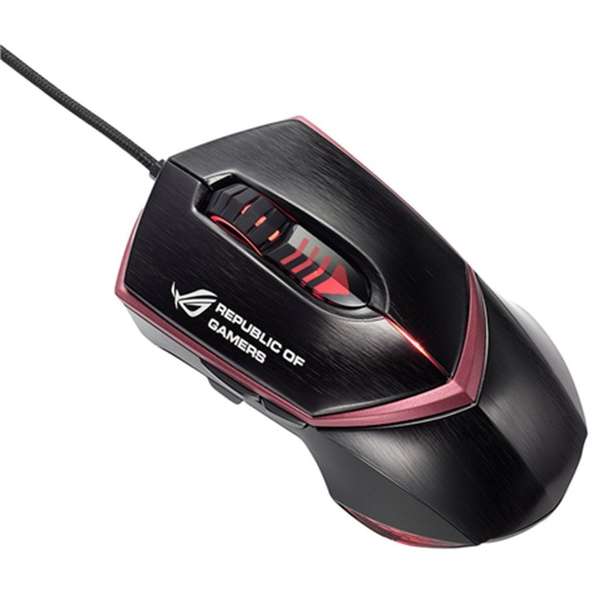 Mouse Asus GX1000, Wired, 6 butoane, Negru