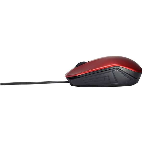 Mouse Asus UT280, Wired, 3 butoane, Rosu