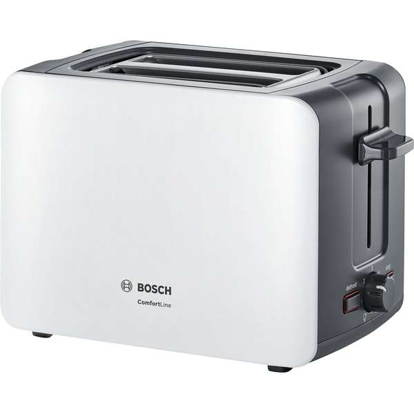 Toaster Bosch TAT6A111, 1090 W, 2 felii, Alb