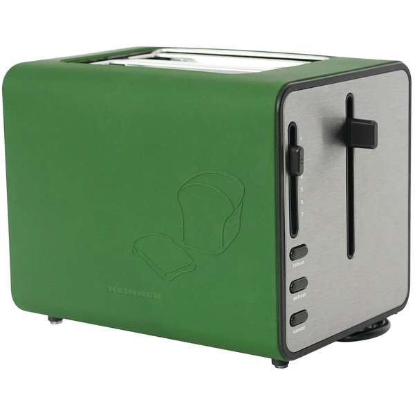 Toaster Heinner HTP-SIL870, 870 W, 2 felii, Verde